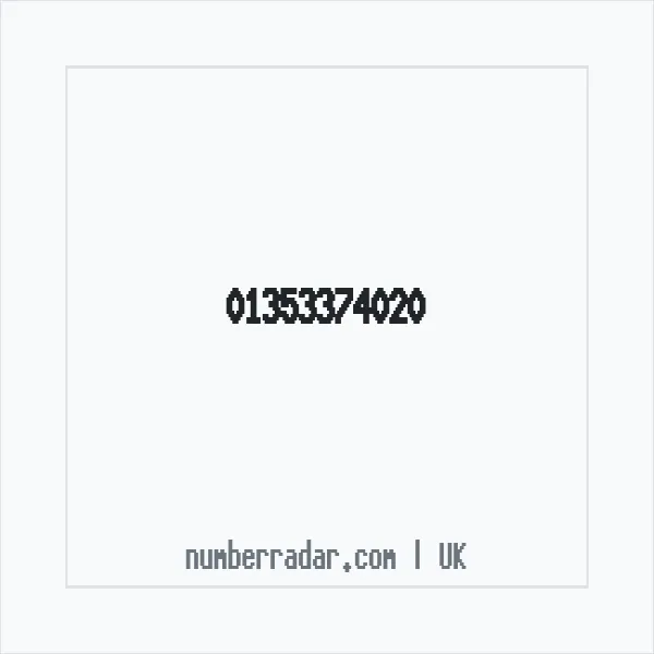 Reverse number check for +44 1353 374020 — who called me?