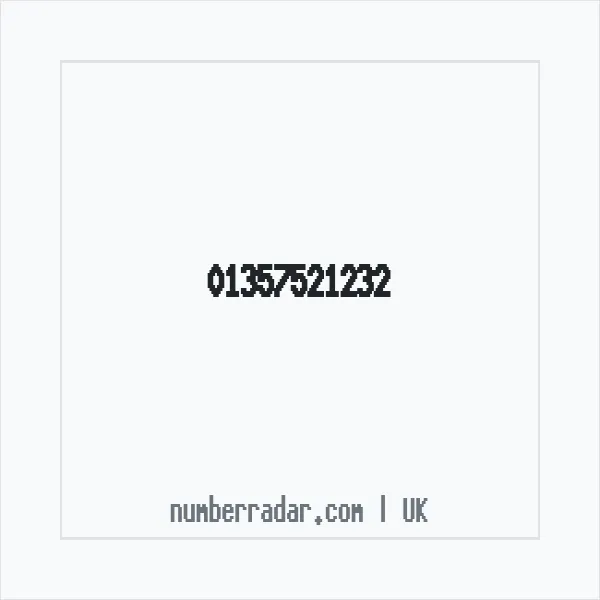 Reverse number check for +44 1357 521232 — who called me?