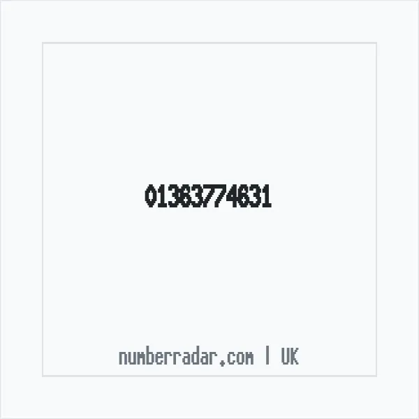 Reverse number check for +44 1363 774631 — who called me?