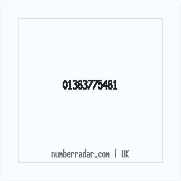 Reverse number check for +44 1363 775461 — who called me?