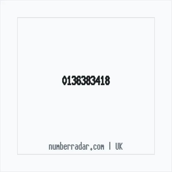 Reverse number check for +44 136383418 — who called me?