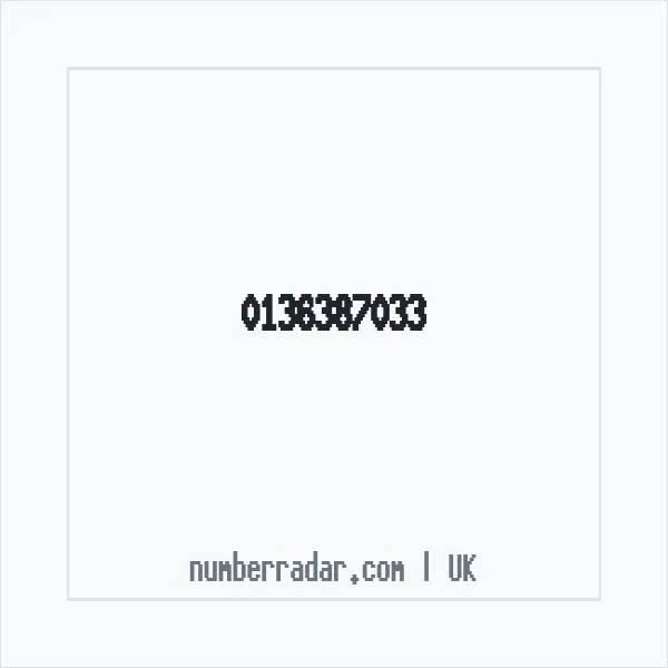 Reverse number check for +44 136387033 — who called me?