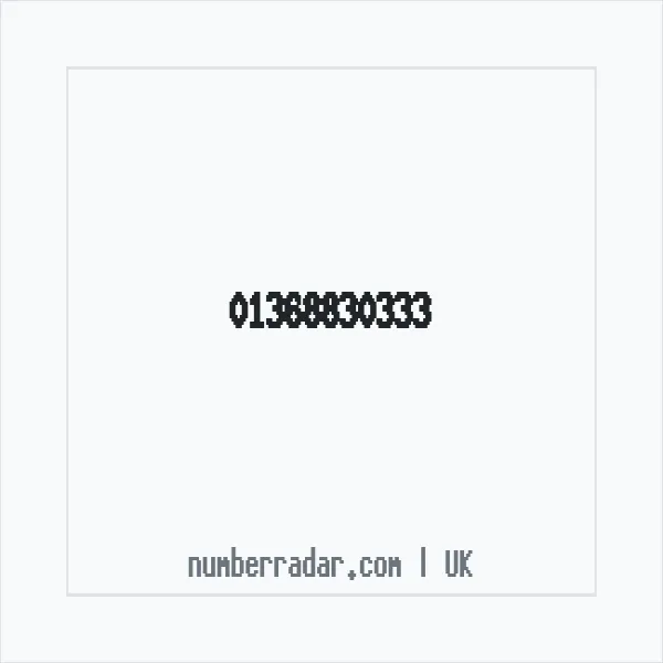 Reverse number check for +44 1368 830333 — who called me?