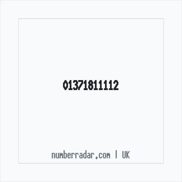 Reverse number check for +44 1371 811112 — who called me?