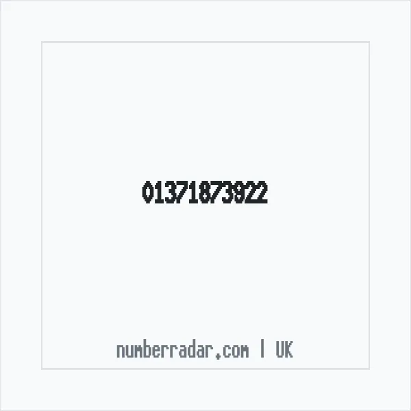 Reverse number check for +44 1371 873922 — who called me?