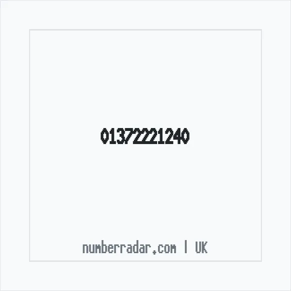 Reverse number check for +44 1372 221240 — who called me?