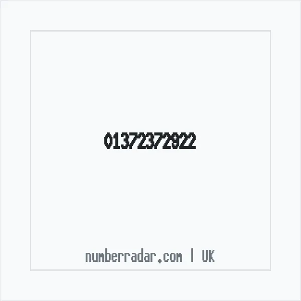 Reverse number check for +44 1372 372922 — who called me?