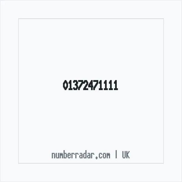Reverse number check for +44 1372 471111 — who called me?