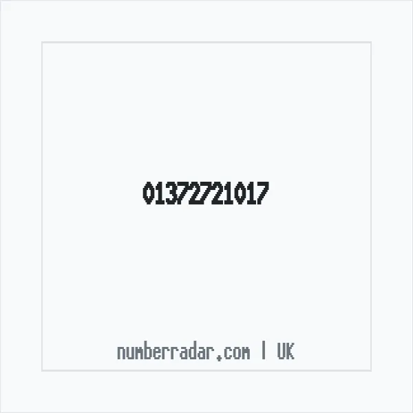 Reverse number check for +44 1372 721017 — who called me?