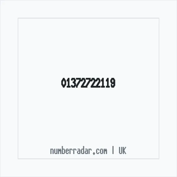 Reverse number check for +44 1372 722119 — who called me?
