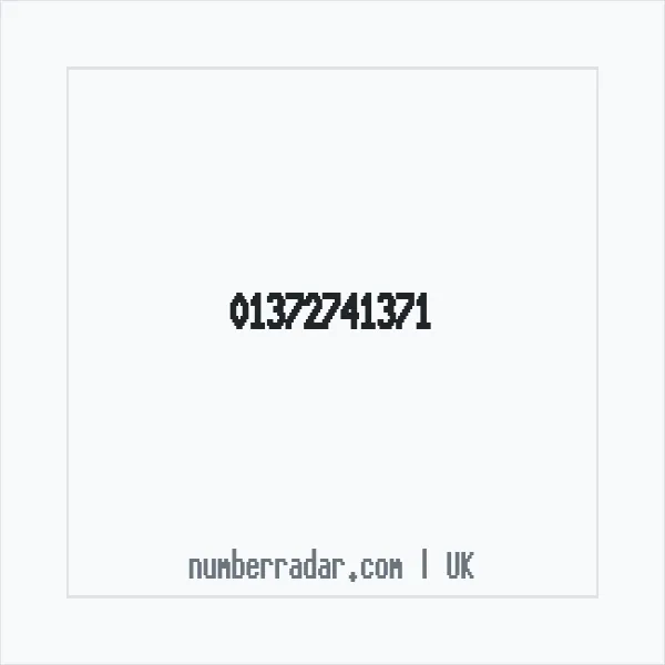 Reverse number check for +44 1372 741371 — who called me?