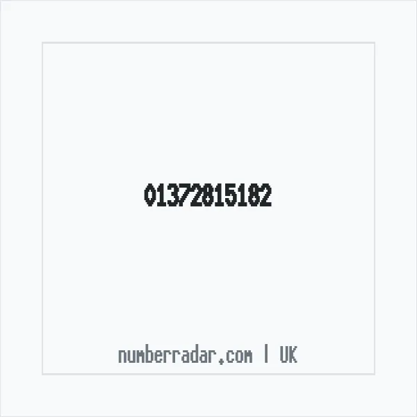 Reverse number check for +44 1372 815182 — who called me?