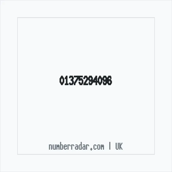 Reverse number check for +44 1375 294096 — who called me?