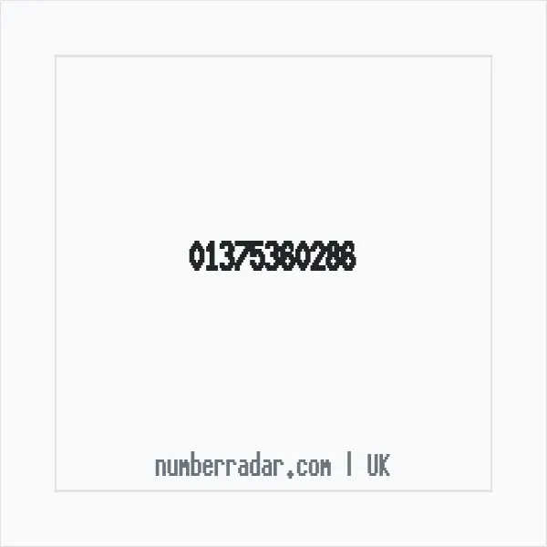 Reverse number check for +44 1375 360286 — who called me?
