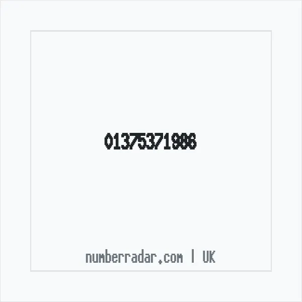 Reverse number check for +44 1375 371986 — who called me?