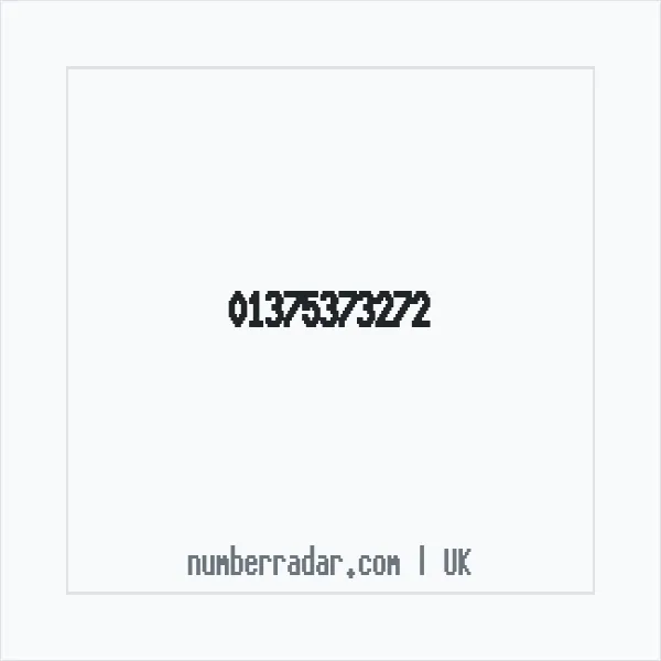 Reverse number check for +44 1375 373272 — who called me?