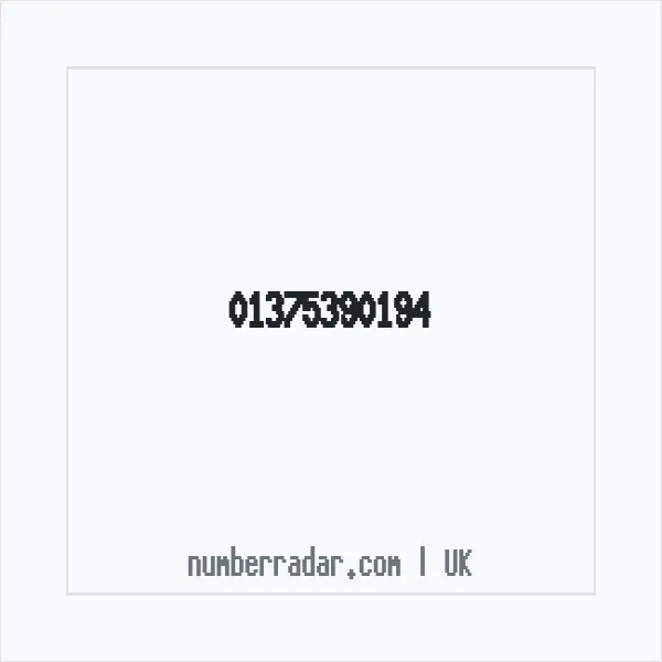 Reverse number check for +44 1375 390194 — who called me?