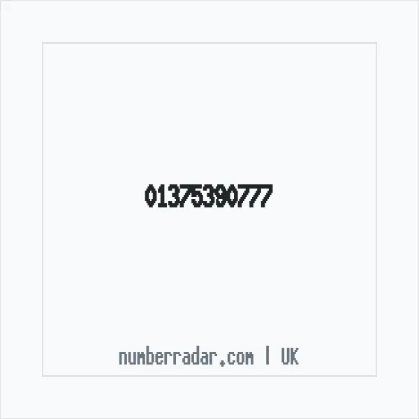 Reverse number check for +44 1375 390777 — who called me?