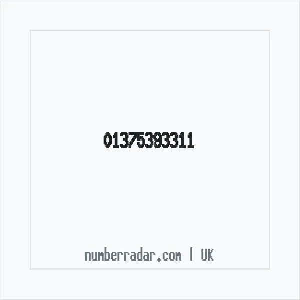 Reverse number check for +44 1375 393311 — who called me?