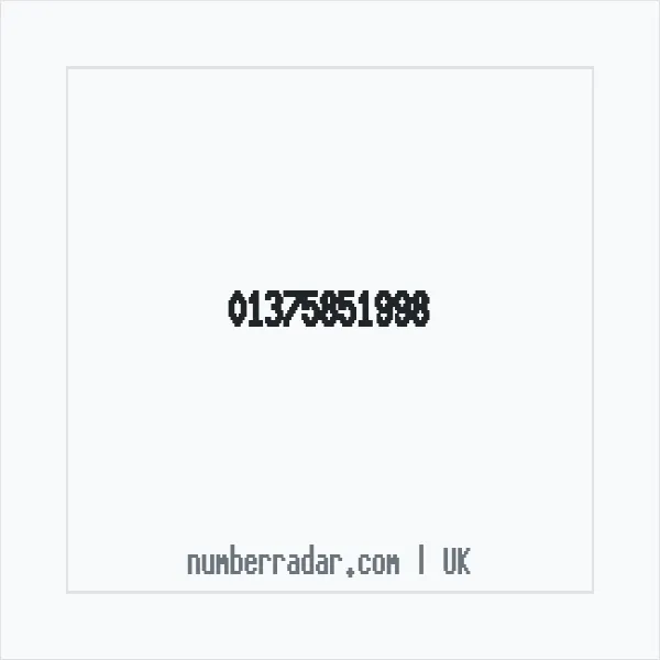 Reverse number check for +44 1375 851998 — who called me?