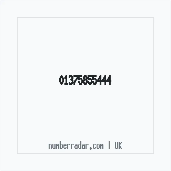 Reverse number check for +44 1375 855444 — who called me?