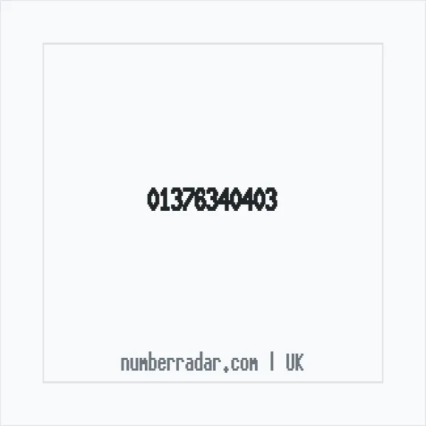Reverse number check for +44 1376 340403 — who called me?