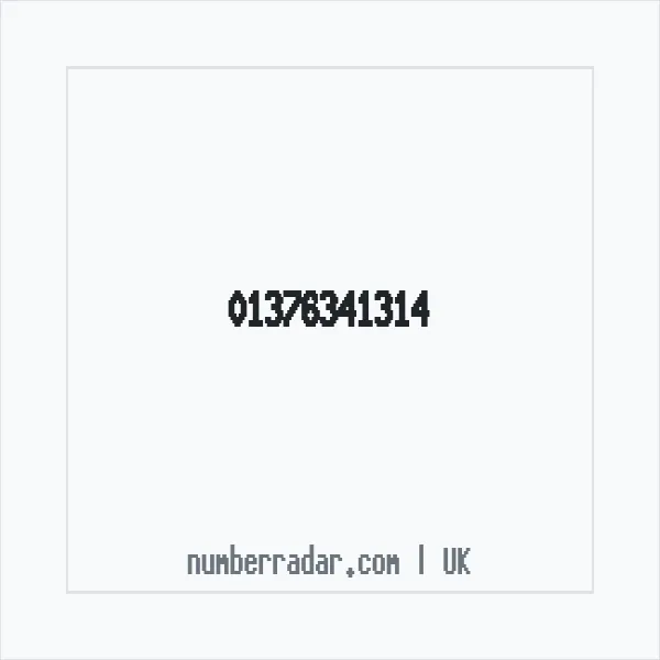 Reverse number check for +44 1376 341314 — who called me?