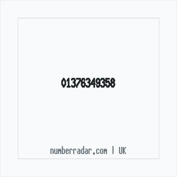 Reverse number check for +44 1376 349358 — who called me?