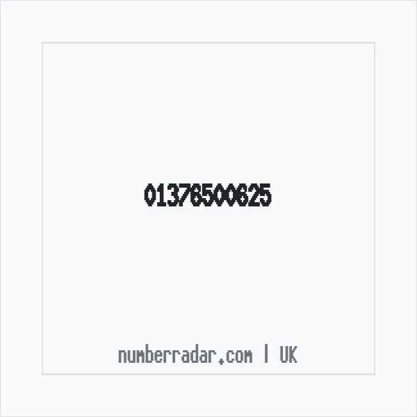 Reverse number check for +44 1376 500625 — who called me?