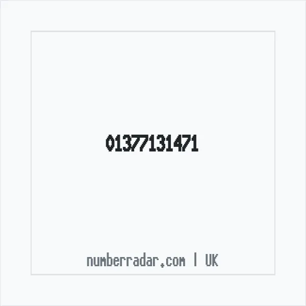 Reverse number check for +44 1377 131471 — who called me?