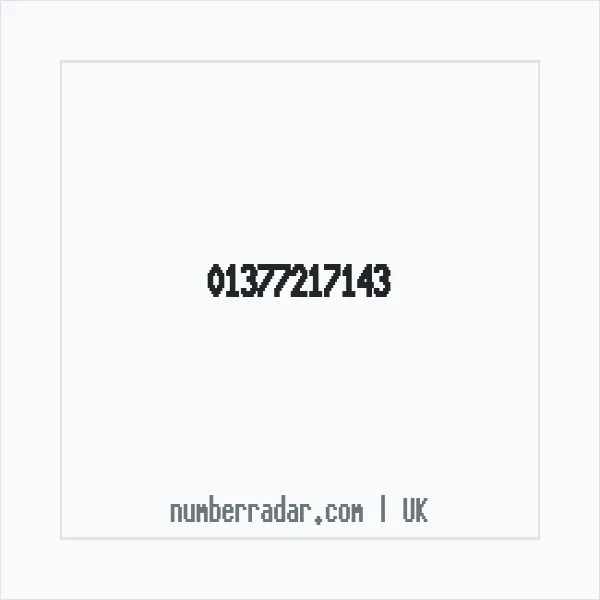 Reverse number check for +44 1377 217143 — who called me?