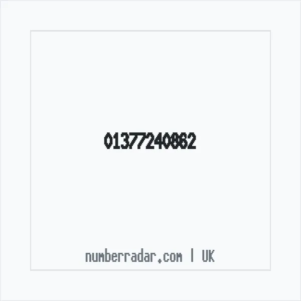 Reverse number check for +44 1377 240862 — who called me?