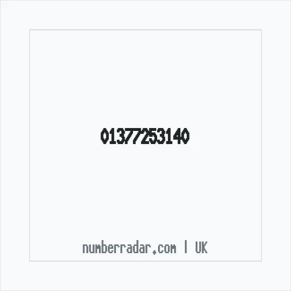 Reverse number check for +44 1377 253140 — who called me?