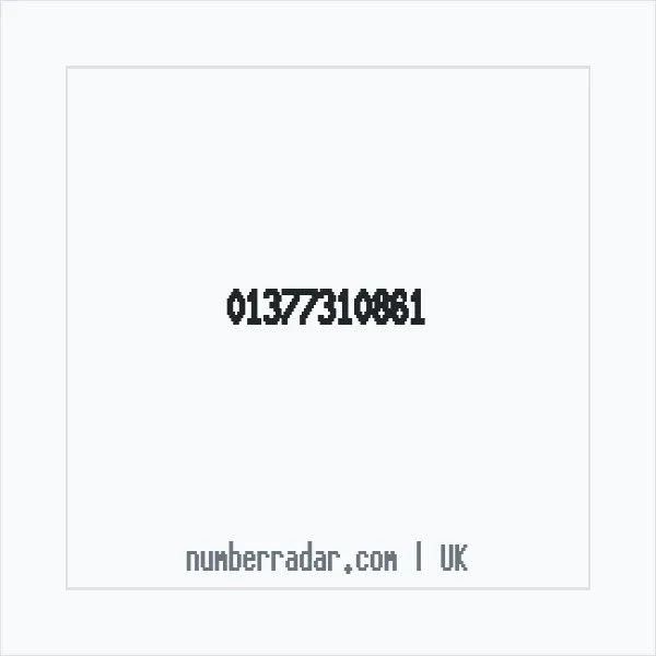 Reverse number check for +44 1377 310861 — who called me?