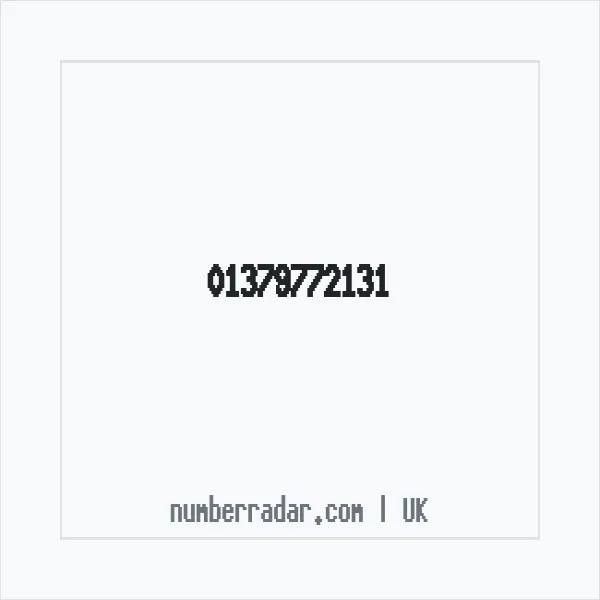 Reverse number check for +44 1379 772131 — who called me?