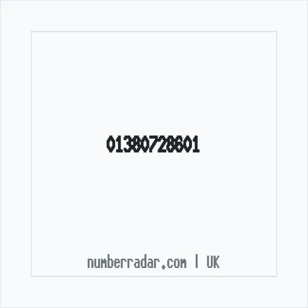 Reverse number check for +44 1380 728601 — who called me?