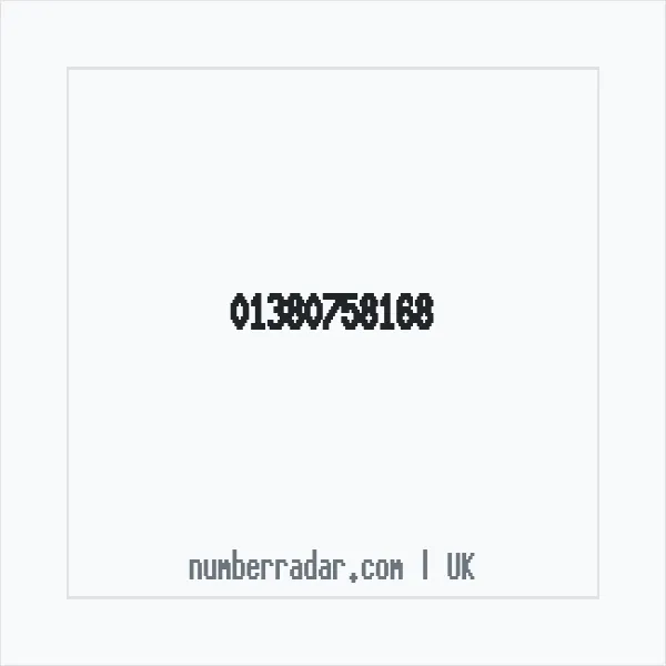 Reverse number check for +44 1380 758168 — who called me?