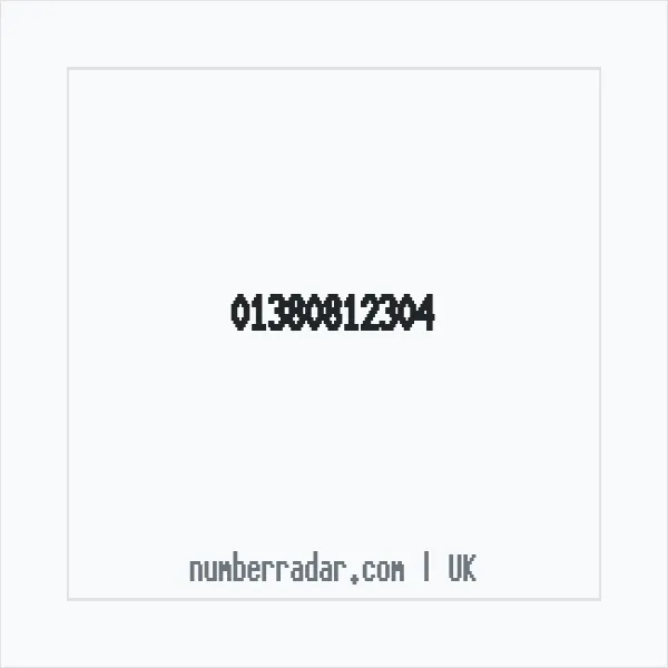 Reverse number check for +44 1380 812304 — who called me?