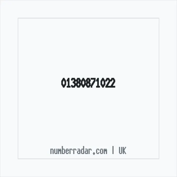 Reverse number check for +44 1380 871022 — who called me?