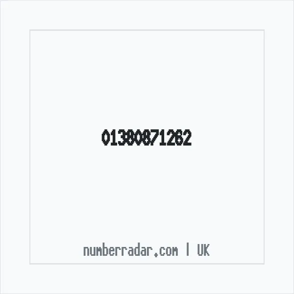 Reverse number check for +44 1380 871262 — who called me?