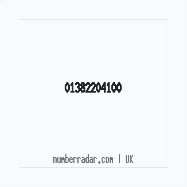 Reverse number check for +44 1382 204100 — who called me?