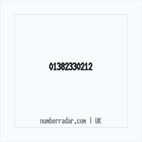 Reverse number check for +44 1382 330212 — who called me?