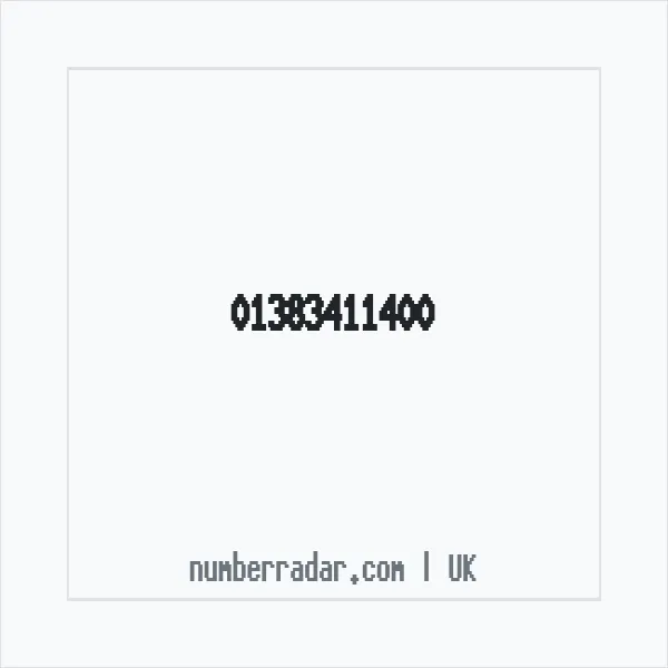 Reverse number check for +44 1383 411400 — who called me?