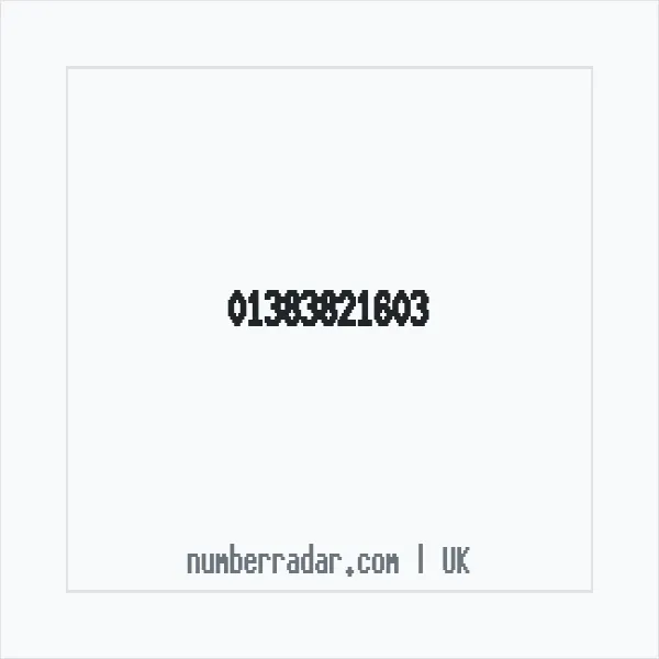 Reverse number check for +44 1383 821603 — who called me?
