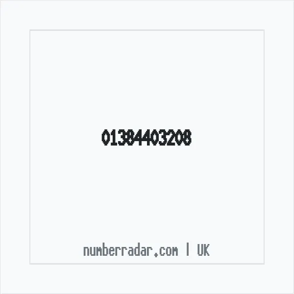 Reverse number check for +44 1384 403208 — who called me?