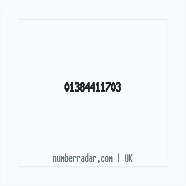 Reverse number check for +44 1384 411703 — who called me?