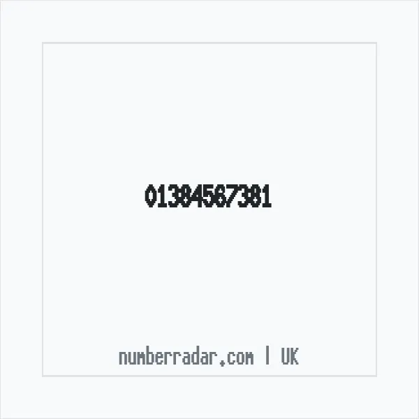 Reverse number check for +44 1384 567381 — who called me?