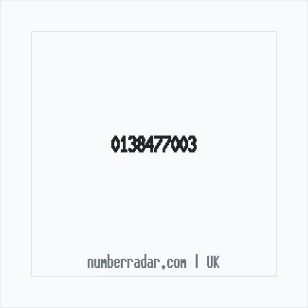 Reverse number check for +44 138477003 — who called me?