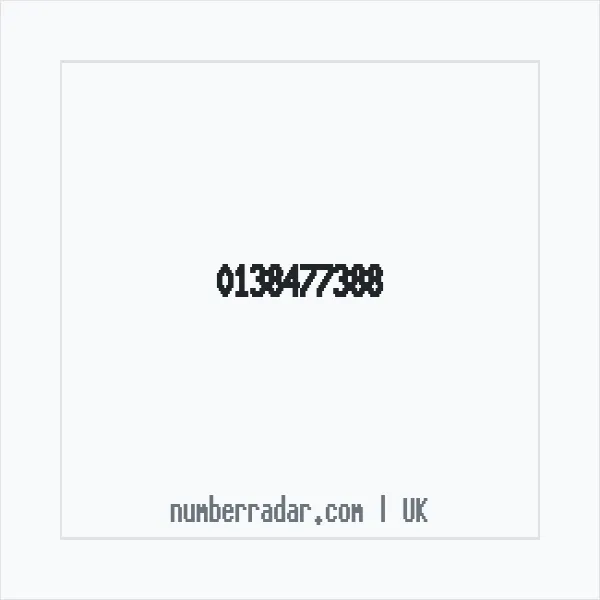 Reverse number check for +44 138477388 — who called me?