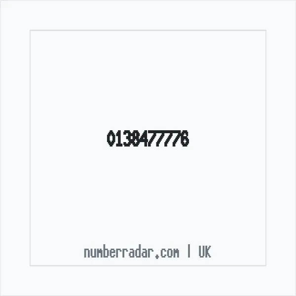 Reverse number check for +44 138477776 — who called me?